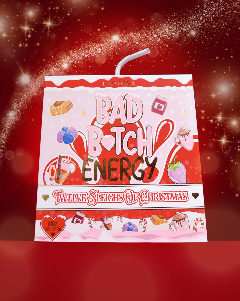 (ΜΟΝΟ ΚΟΥΤΙ) 12 έλκηθρα Χριστουγέννων Bad Bitch Skincare Advent Calendar