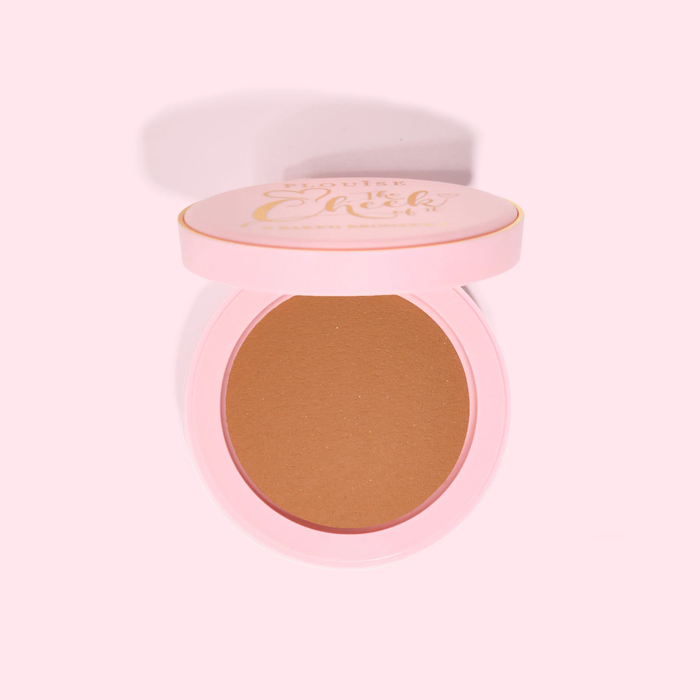 Compact P.Louise baked bronzer πούδρα σε ροζ θήκη σε λευκό φόντο