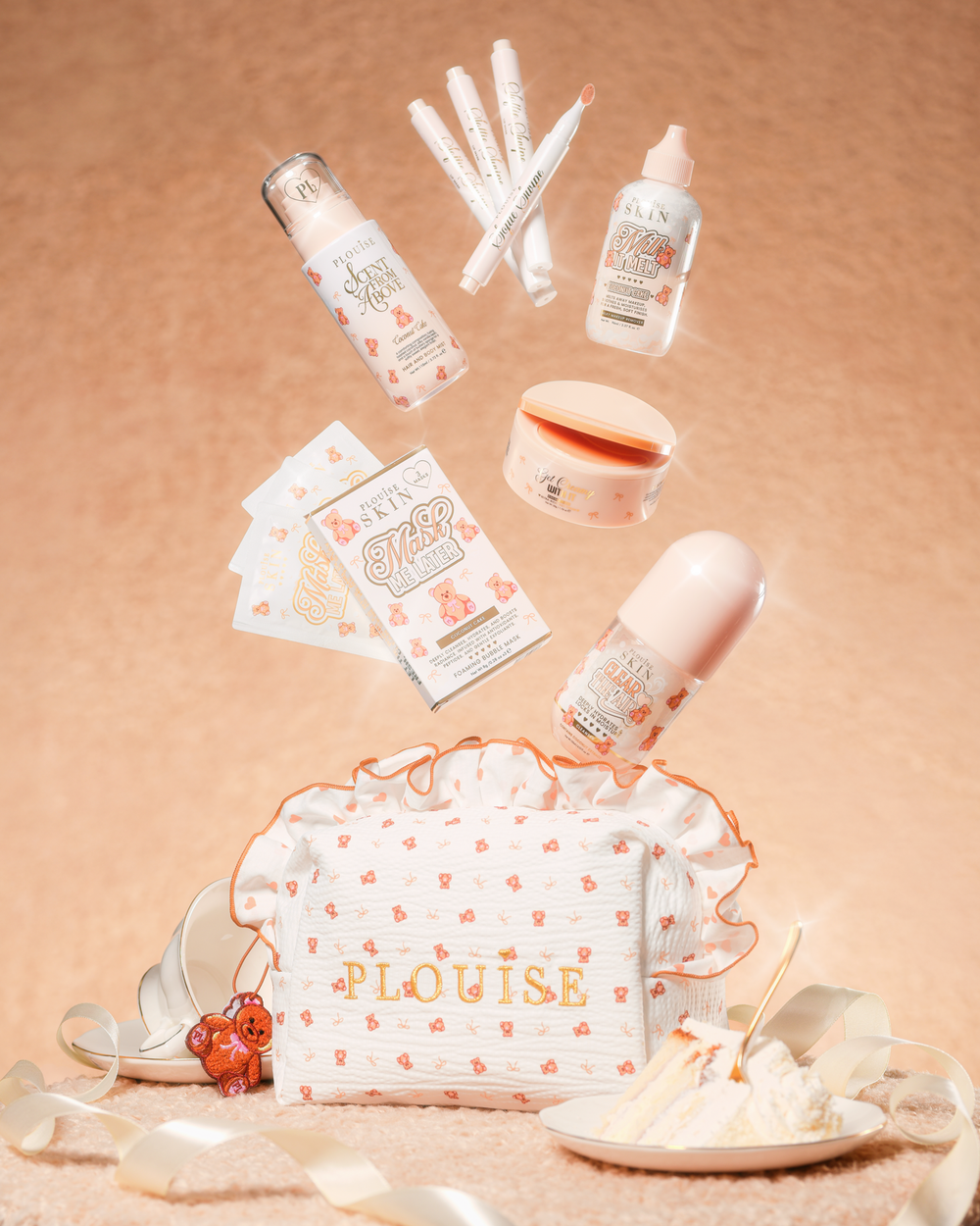 Teddy Touch Small Print Bag & Skincare Set - PRE ORDER