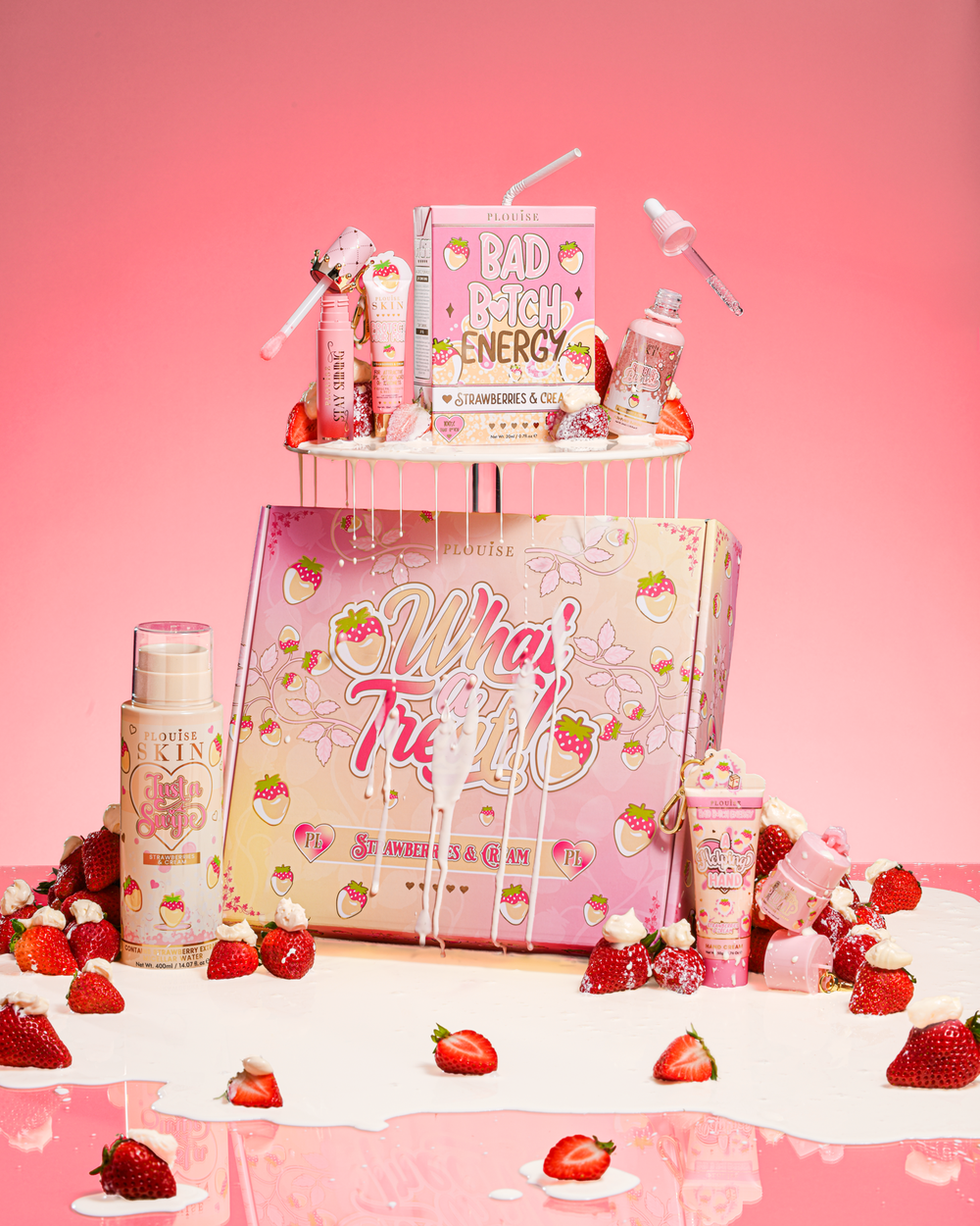 P.Louise What A Tret Strawberries And Cream Skincare Bundle