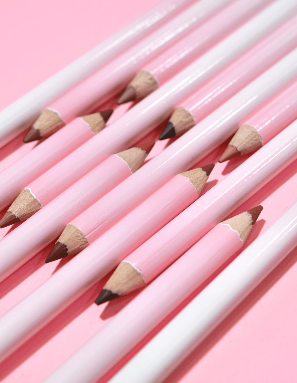 Image of the P.Louise Ultimate Definition Sharpenable Lip Liners lined up and facing each other