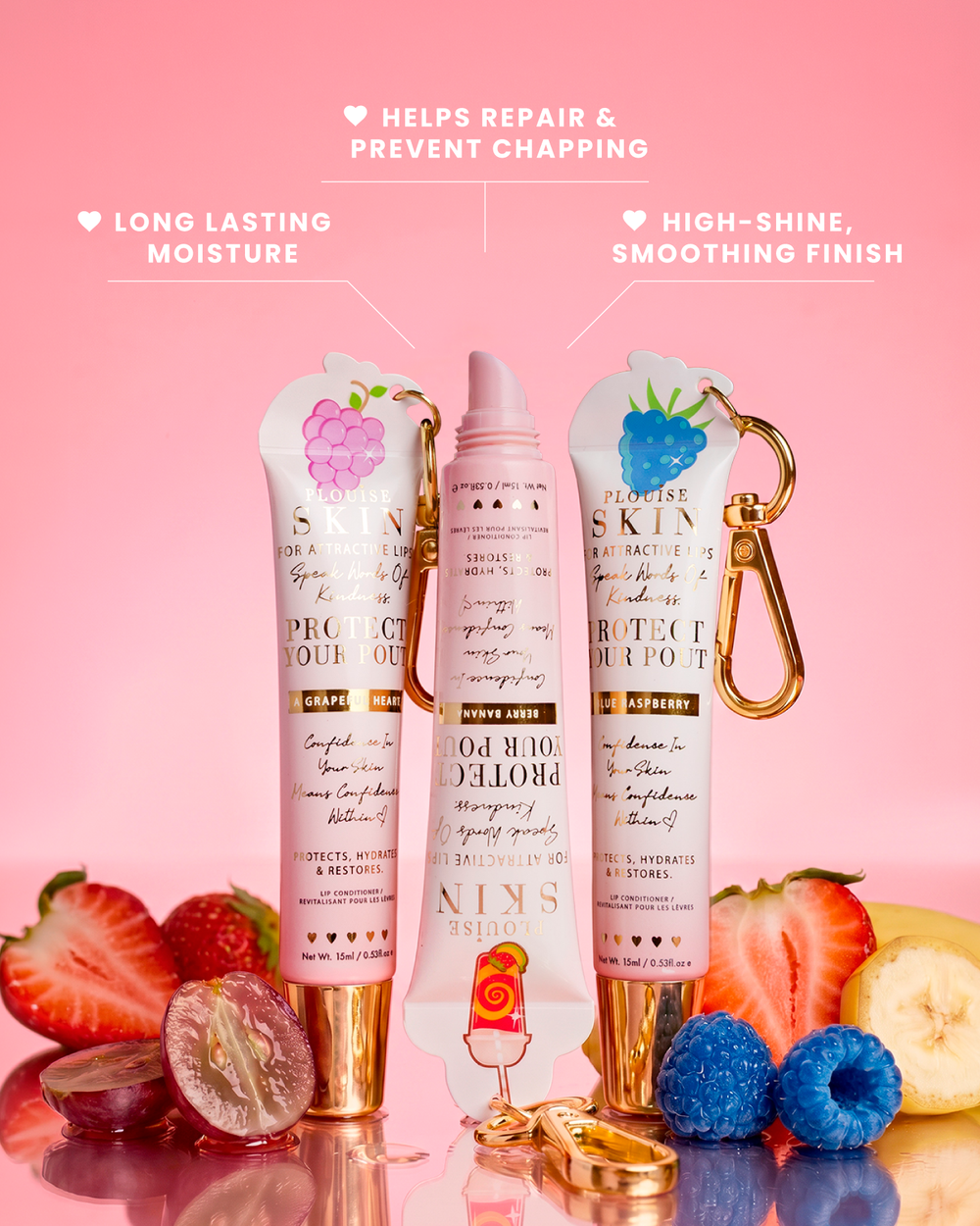 Προστατέψτε το Conditioner χειλιών με μπρελόκ με μπρελόκ