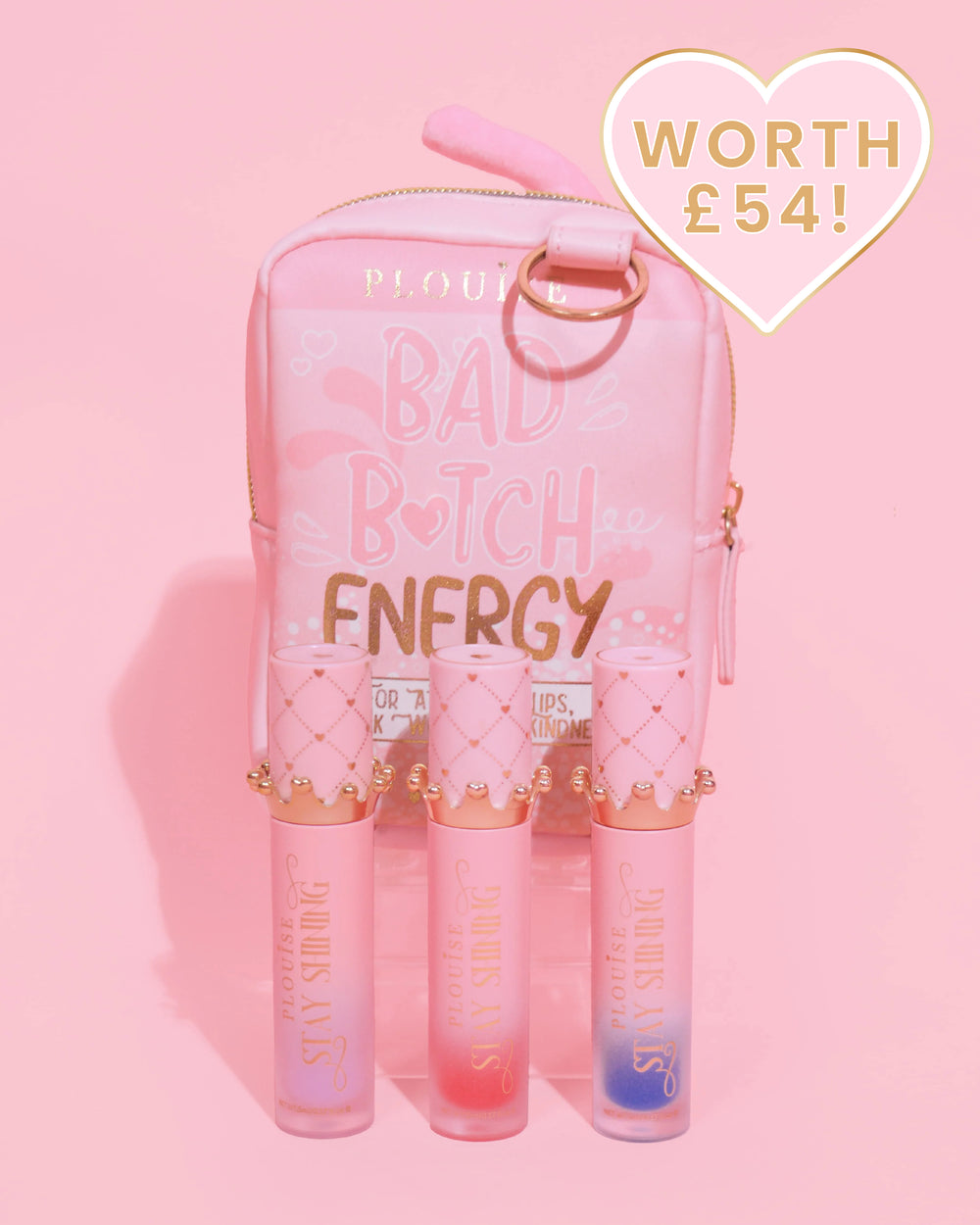 Gloss Boss Stay Shining Lip Oil Trio & Bag