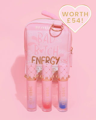 P.Louise Gloss Boss Stay Shining Lip Oil Trio & Bag