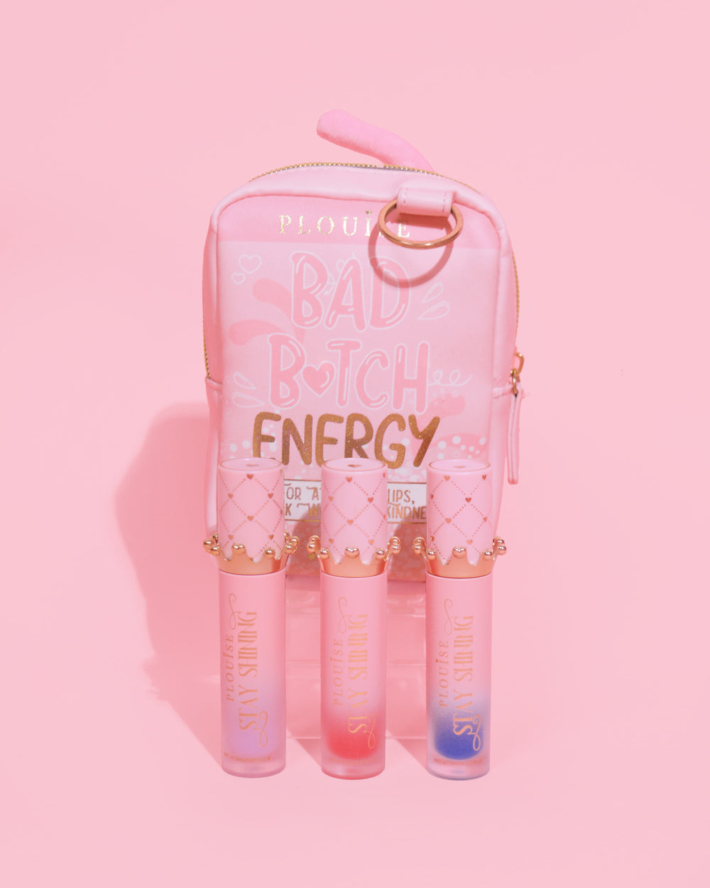 Gloss Boss Stay Shining Lip Oil Trio & Bag
