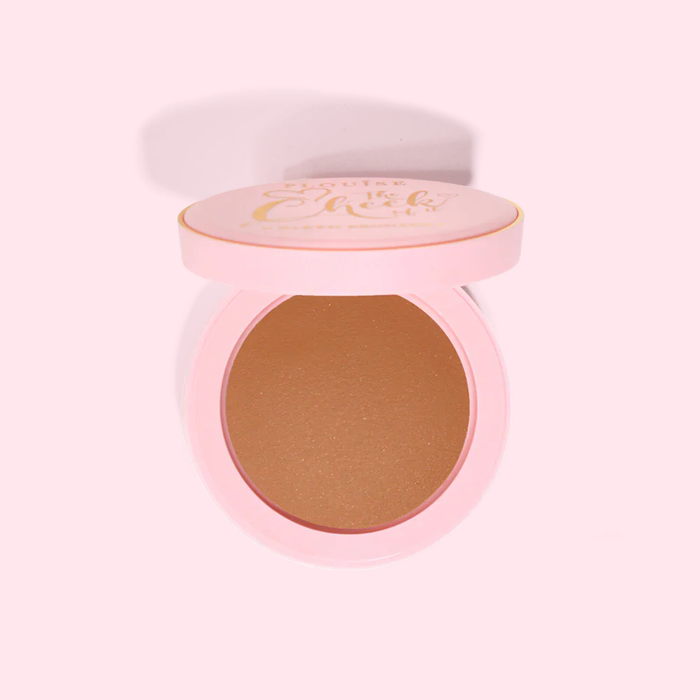 Compact P.Louise baked bronzer πούδρα σε ροζ θήκη σε λευκό φόντο