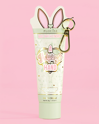 Green tube of P.Louise A Helping Hand Chocolate Strawberries hand cream