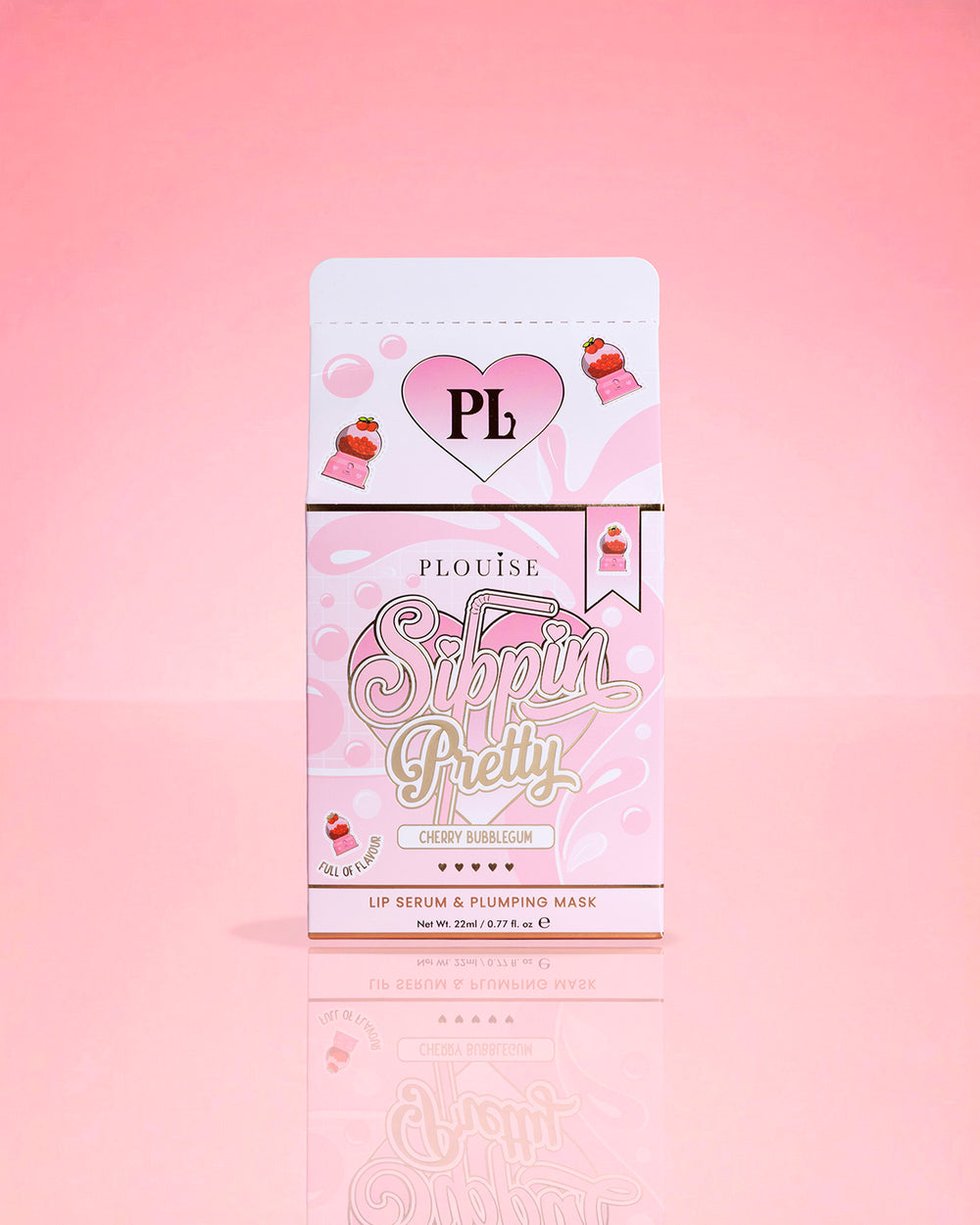 P.Louise Sippin Pretty Peptide Lip Serum & Treatment Duo Cherry Bubbles Packaging