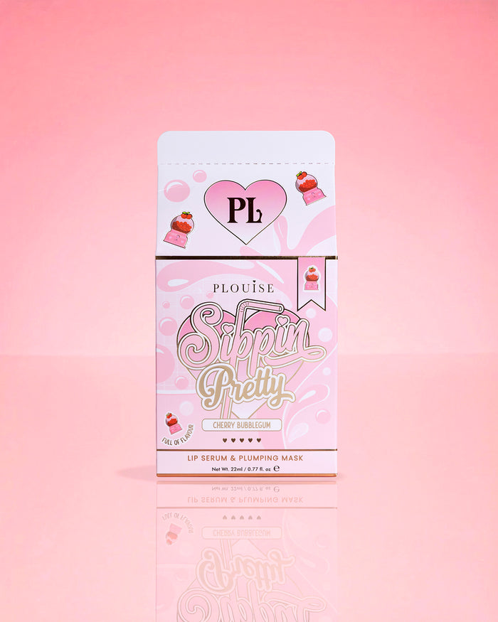 P.Louise Sippin Pretty Peptide Lip Serum & Treatment Duo Cherry Bubbles Packaging