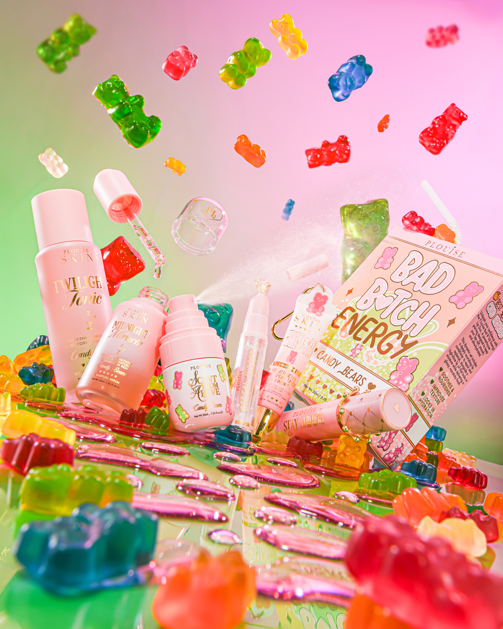Πακέτο περιποίησης P.Louise What A Treat Candy Bear που περιβάλλεται από αρκουδάκια