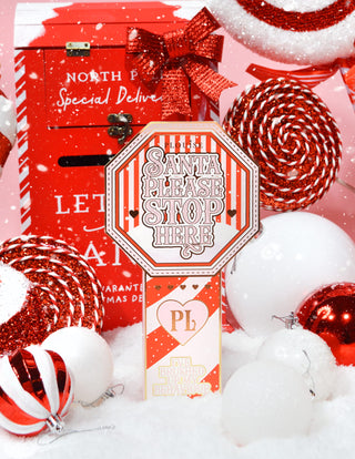 P.Louise Santa παρακαλώ σταματήστε εδώ μίνι βούρτσες