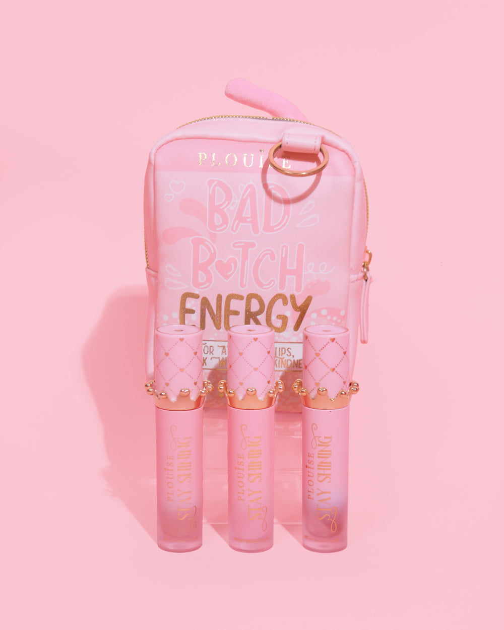 Gloss Boss Stay Shining Lip Oil Trio & Bag